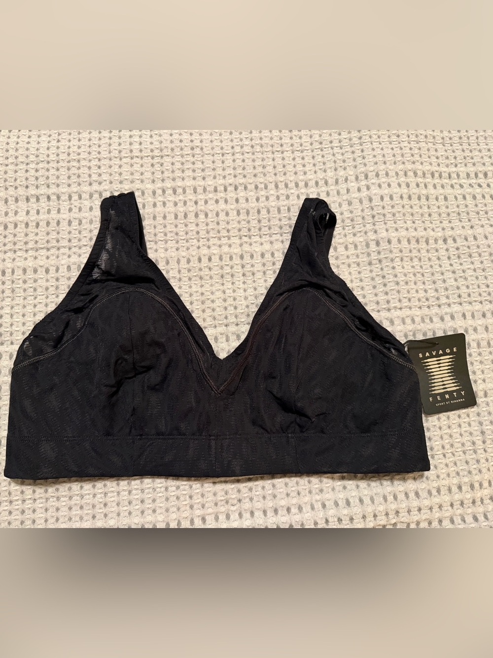 NWT Savage X Fenty Black Lace Sports Bra, Sz. 16-18/1x… NICE!!